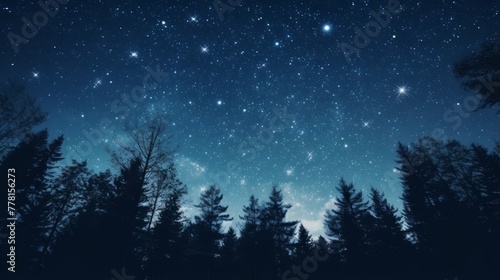 A dreamy, starry night sky for a celestial atmosphere © Cloudyew