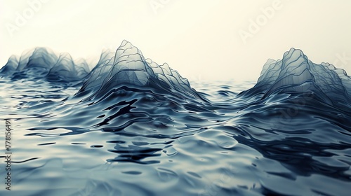 Surreal: A graph where the lines are made of water