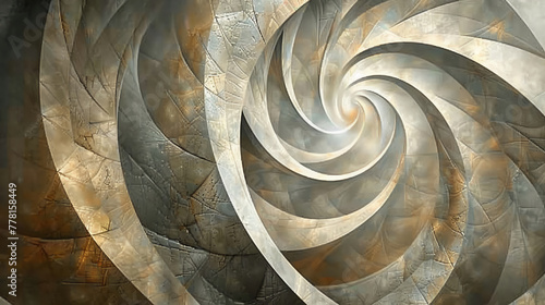 Experience the organic orbit on an abstract ellipse background, capturing cosmic dynamics.