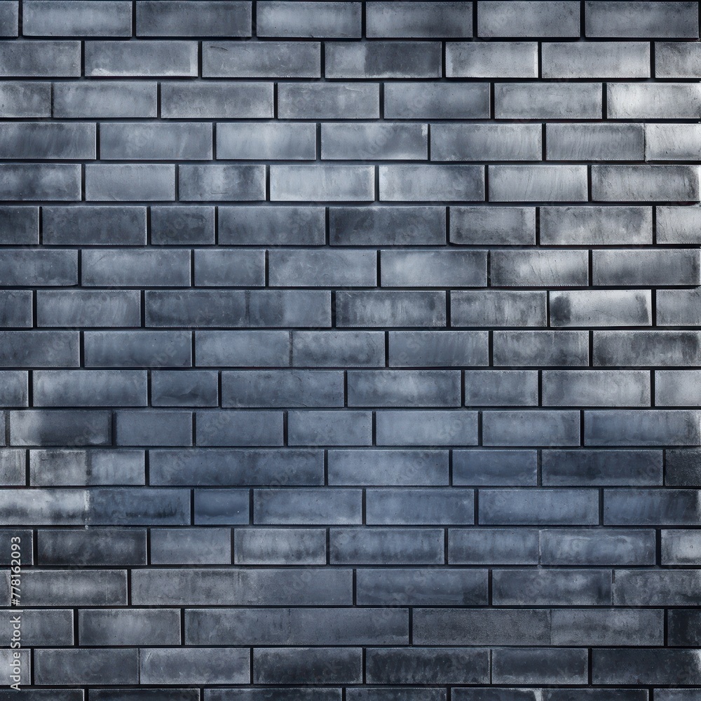 Gray majorelle shiny clean metro brick wall background pattern with copy space for design blank 
