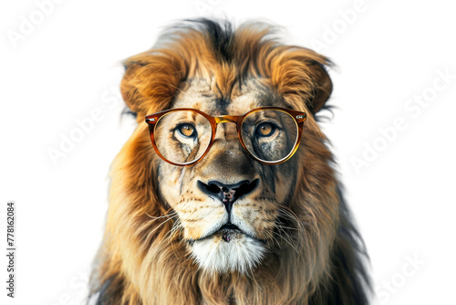 Lion with a Glasses Flair