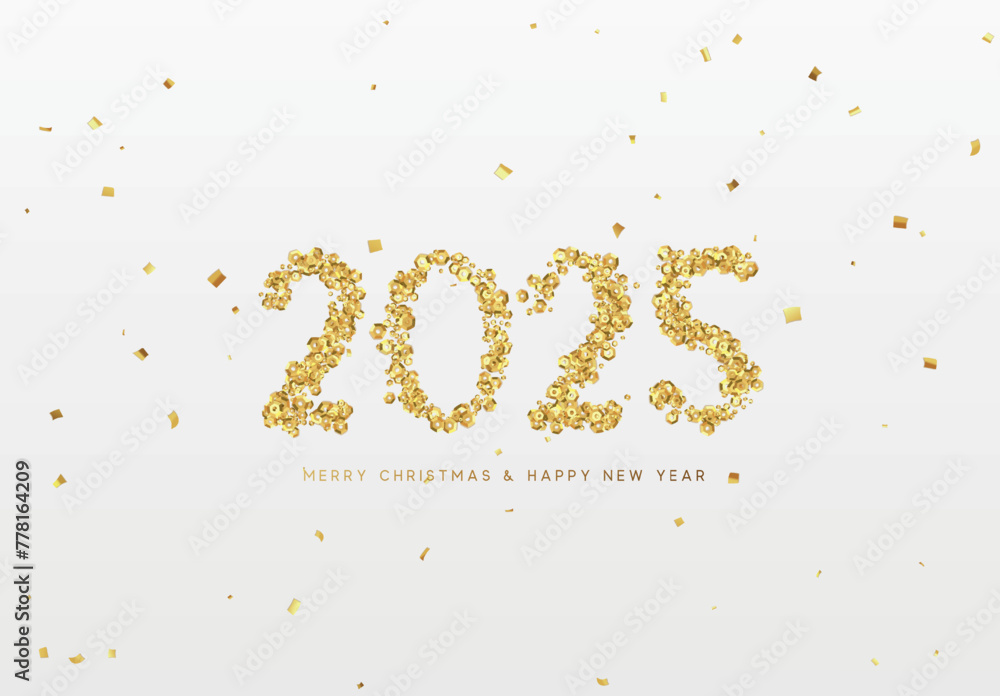 Happy new year 2025. vector illustration Happy new year 2025. vector illustration