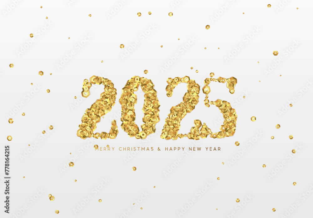 Happy new year 2025. vector illustration Happy new year 2025. vector illustration