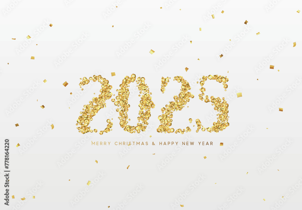 Happy new year 2025. vector illustration Happy new year 2025. vector illustration