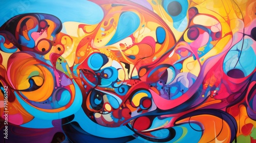 Vibrant work in progress, capturing the essence of transformation
