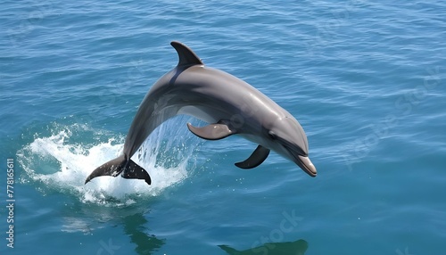 A-Dolphin-Twirling-Gracefully-In-The-Water-