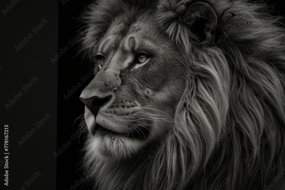 lion head portrait