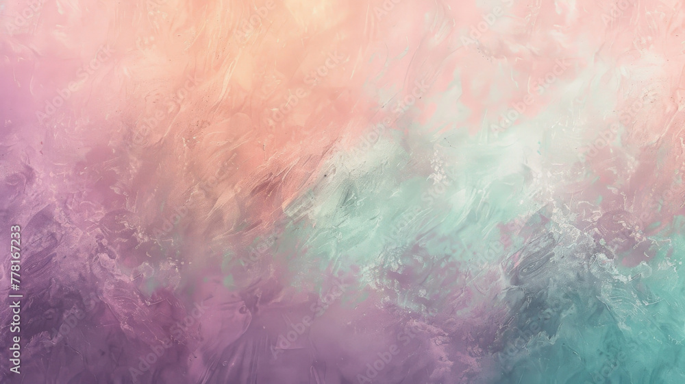 Abstract art with gradient pastel colors and textured brush strokes