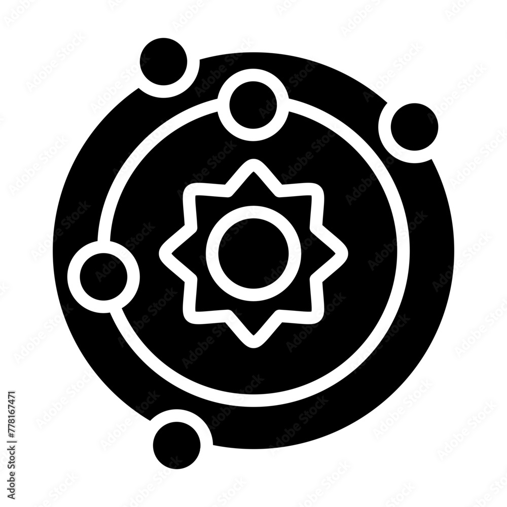 Solar System glyph icon Solar System glyph icon