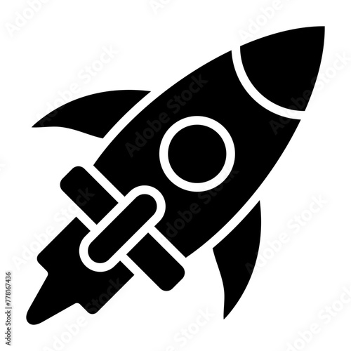 Rocket glyph icon