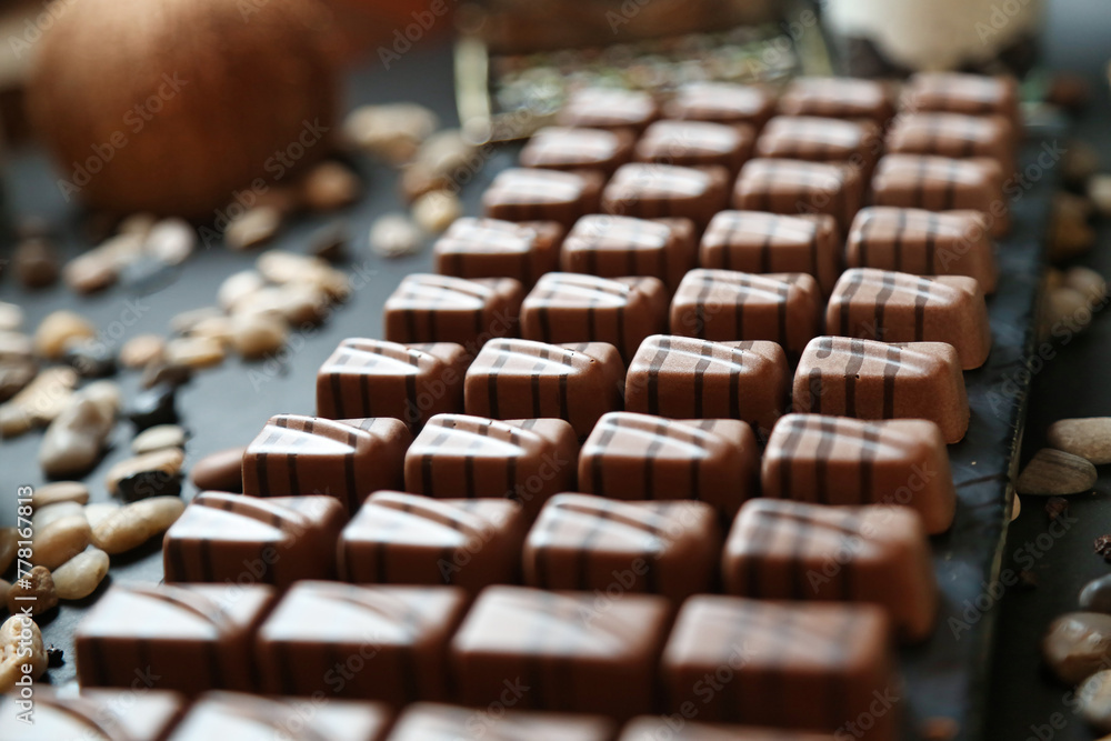 Abundant Assortment of Chocolate and Nuts on a Table Abundant Assortment of Chocolate and Nuts on a Table