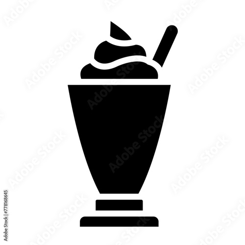 Sundae glyph icon