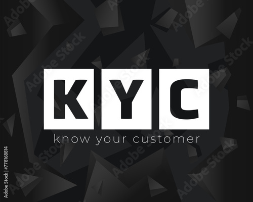 KYC banner design, know your customer vector