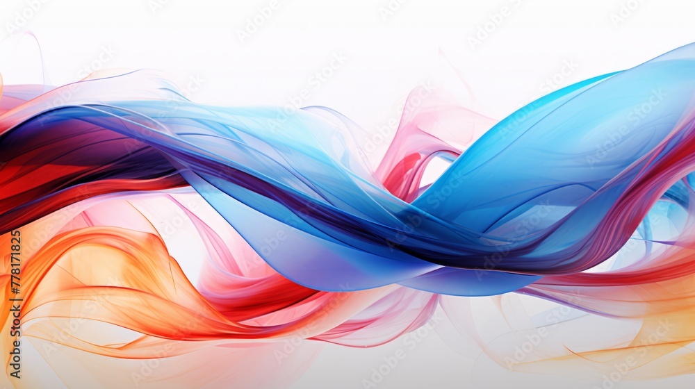 An abstract design featuring vibrant colors on a clean white backdrop An abstract design featuring vibrant colors on a clean white backdrop