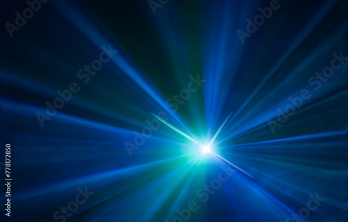 blue light burst, space, star, speed of light