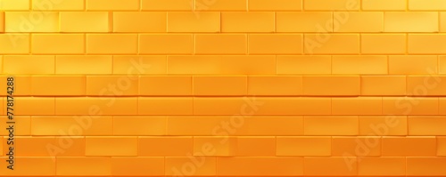 Orange majorelle shiny clean metro brick wall background pattern with copy space for design blank 