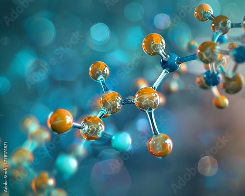 Cefuroxime Create an abstract depiction of the molecular structure of this antibiotic photo