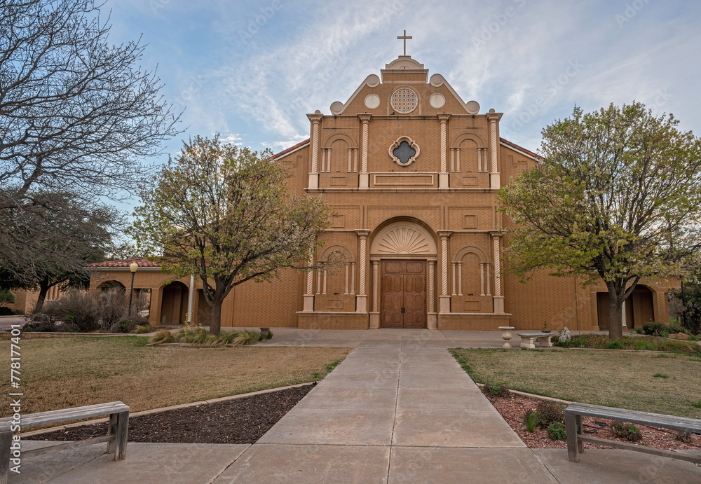 Spanish mission styled Saint Elizabeth’s Church in Lubbock, Texas, USA Spanish mission styled Saint Elizabeth’s Church in Lubbock, Texas, USA