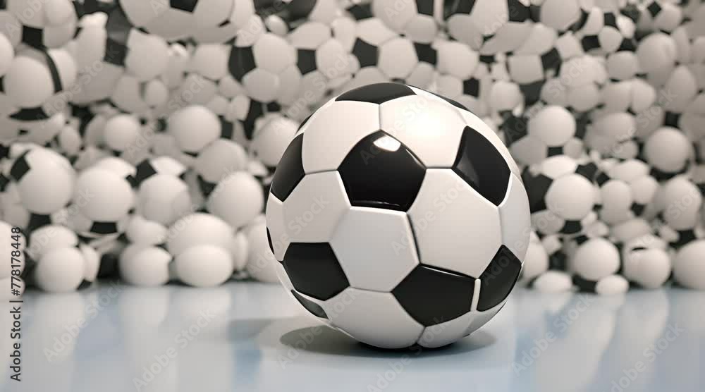 A soccer ball, a symbol of global sport and passion. A soccer ball, a symbol of global sport and passion.