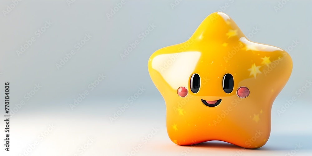 Cheerful Dwarf Star Quietly Fading Into Ethereal Twilight on Minimal White Background with Ample Copy Space Cheerful Dwarf Star Quietly Fading Into Ethereal Twilight on Minimal White Background with Ample Copy Space
