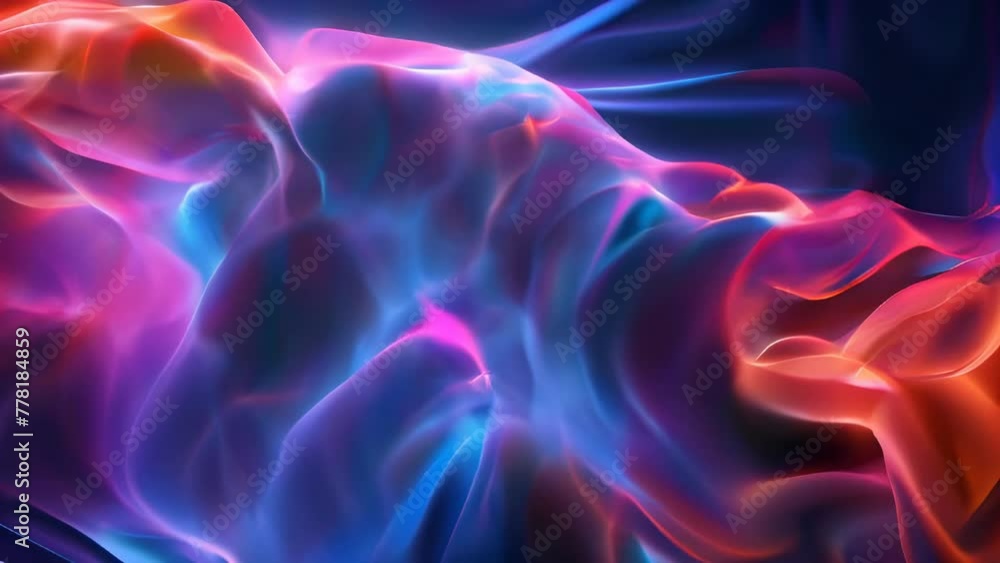 Abstract background with smooth lines in blue, orange and pink colors. Abstract background with smooth lines in blue, orange and pink colors.