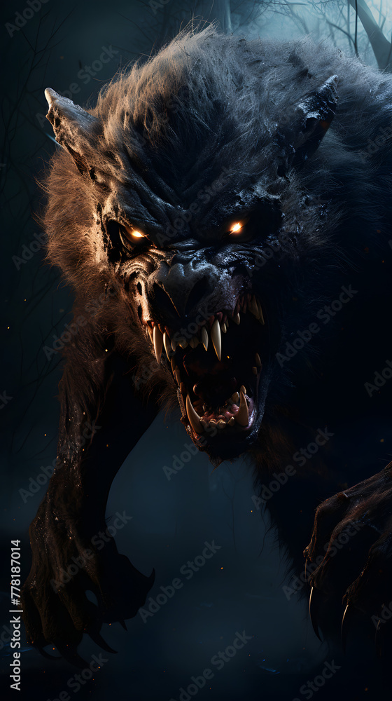 Werewolf, photo of a werewolf, werewolf photo fantasy figure, wolf, midnight werewolf Werewolf, photo of a werewolf, werewolf photo fantasy figure, wolf, midnight werewolf