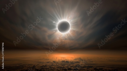 A beautiful shot of the solar eclipse