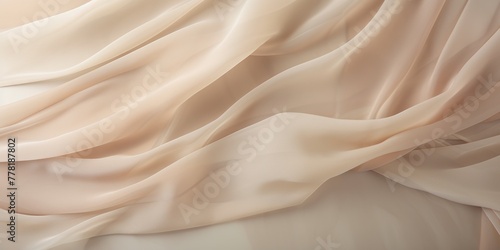 Tan soft chiffon texture background with blank copy space design photo backdrop
