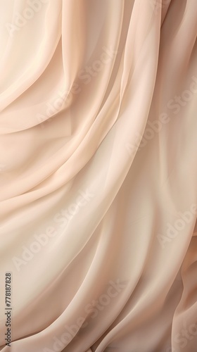 Tan soft chiffon texture background with blank copy space design photo backdrop