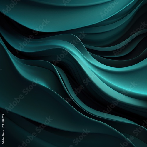 Teal abstract dark design majestic beautiful paper texture background 3d art 