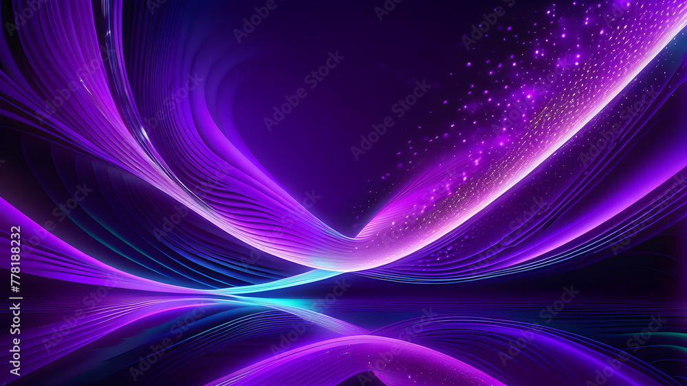 Ethereal Purple Neon Waves: Dynamic Patterns on Black Canvas(Generative AI) Ethereal Purple Neon Waves: Dynamic Patterns on Black Canvas(Generative AI)