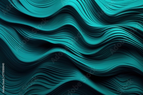 Turquoise abstract dark design majestic beautiful paper texture background 3d art 