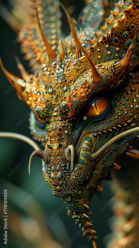 Captivating Neo Impressionistic Portrayal of a Mythical Reptilian Creature from the Realm of Umbrathorns Captivating Neo Impressionistic Portrayal of a Mythical Reptilian Creature from the Realm of Umbrathorns