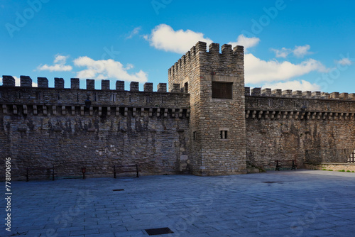 Medieval wall of Vitoria, which fortified the city in the Middle Ages. Its construction is believed to have taken place in the 11th-12th centuries. Half of the total volume is preserved, and was reco photo