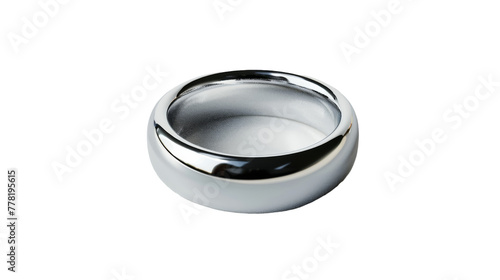 Silver Ring on Transparent Background PNG