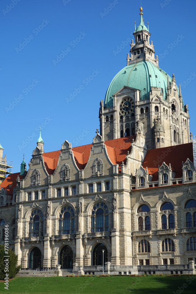 Fototapeta premium Neues Rathaus in Hannover