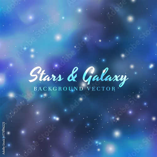 Galaxy starry abstract square background design