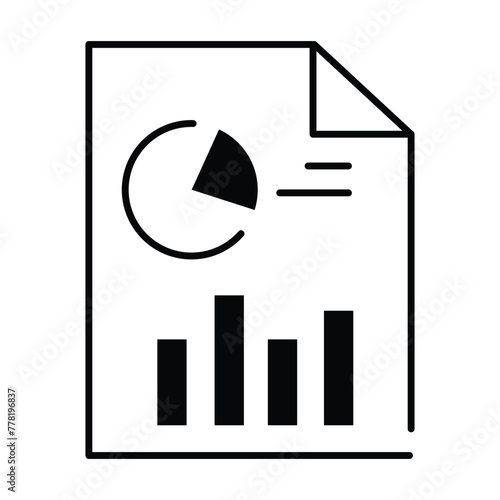 Insightful Evaluation Results. Evaluation Results Icon. Editbable Stroke Icon.