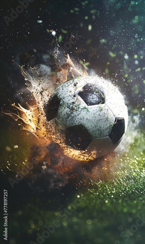 soccer ball in the grass © ChoopyChoop