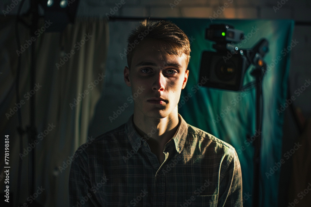 acting in a movie scene portrait expression acting in a movie scene portrait expression