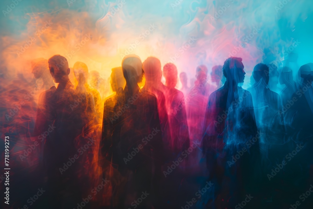 Blurred Beings Weaving the Fabric of Future Markets A Surreal Digital Blurred Beings Weaving the Fabric of Future Markets A Surreal Digital