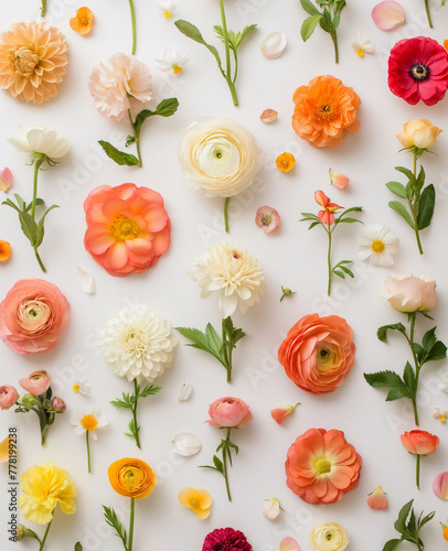 A photo of colorful spring flowers