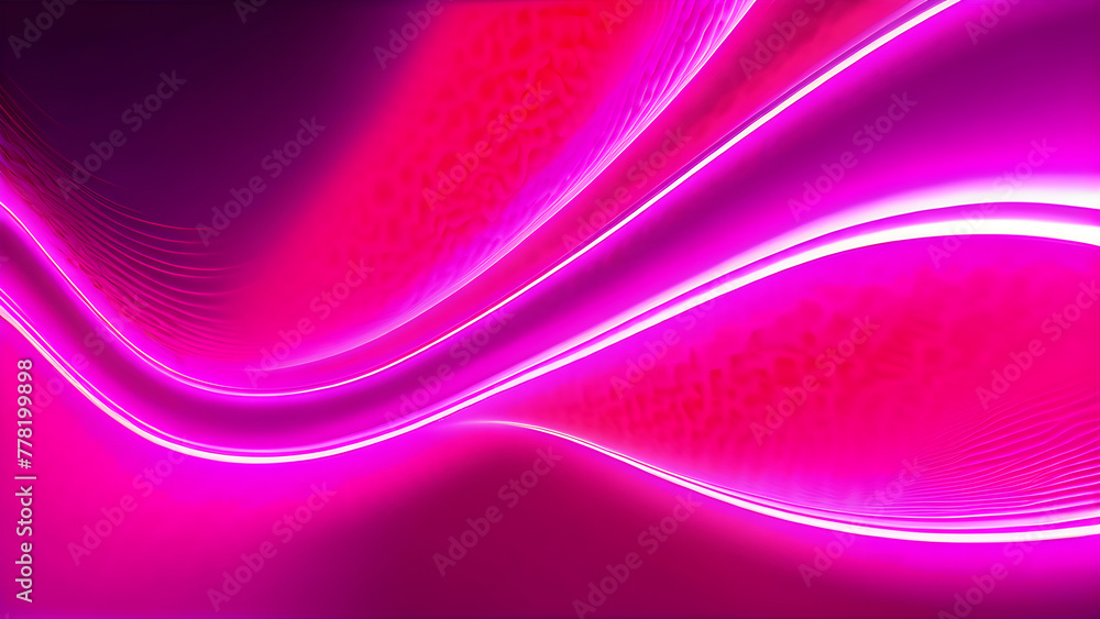Radiant Pink Neon Waves: Dynamic Patterns on Black Background(Generative AI) Radiant Pink Neon Waves: Dynamic Patterns on Black Background(Generative AI)