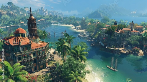 City's tropical climate is reflected in its lush vegetation, sunny skies, and sparkling blue waters. Players can explore the city's beaches, parks, and waterfront areas, soaking in the sun and enjoyin