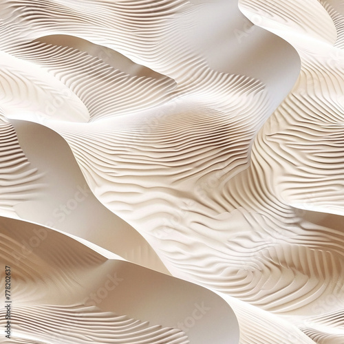 Smooth Sand Waves Texture Desert Dunes' Gentle Flow © Manuel