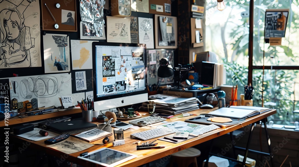Creative Chaos: A Desktop Haven for Ideas and Inspiration. Creative Chaos: A Desktop Haven for Ideas and Inspiration.