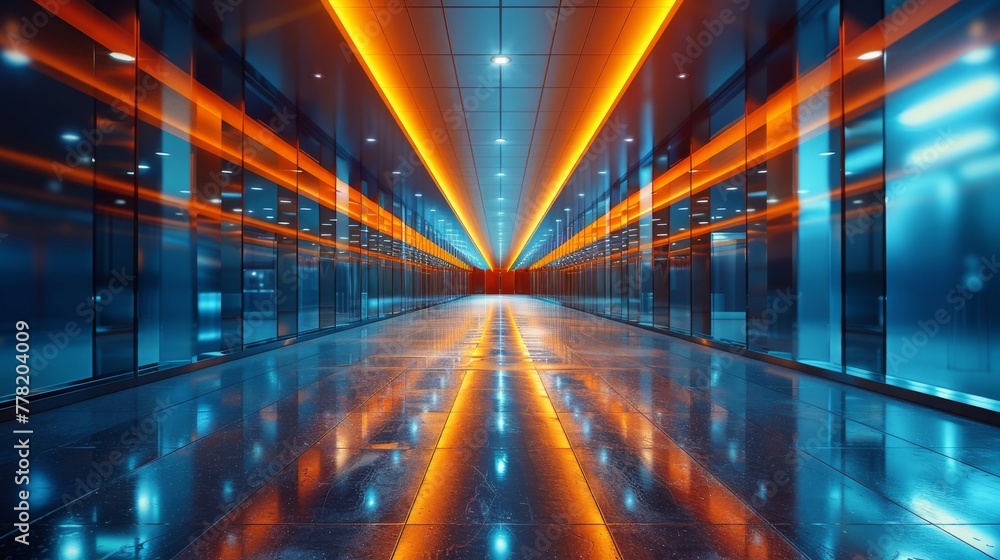 High-Speed Office Environment Symbolizing Peak Efficiency and Productivity. High-Speed Office Environment Symbolizing Peak Efficiency and Productivity.