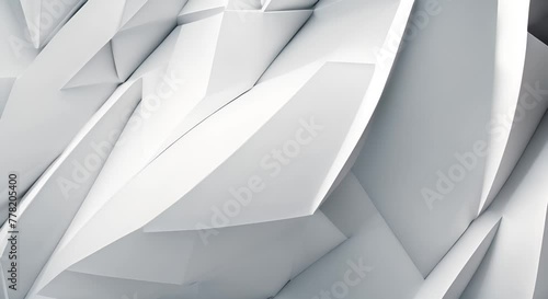 Abstract 3d animation rotating twisted shape motion background design seamless looped video with alpha matte photo