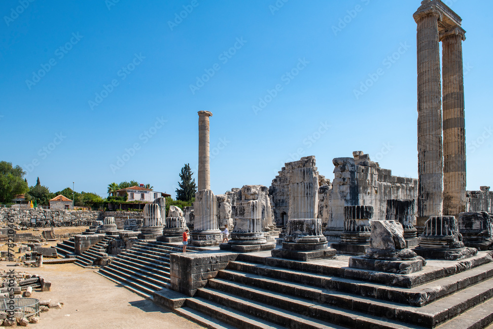 Didyma Apollo Temple, one of the most important prophecy centers of the ancient world, is located in the city center of Didim district of Aydın Province