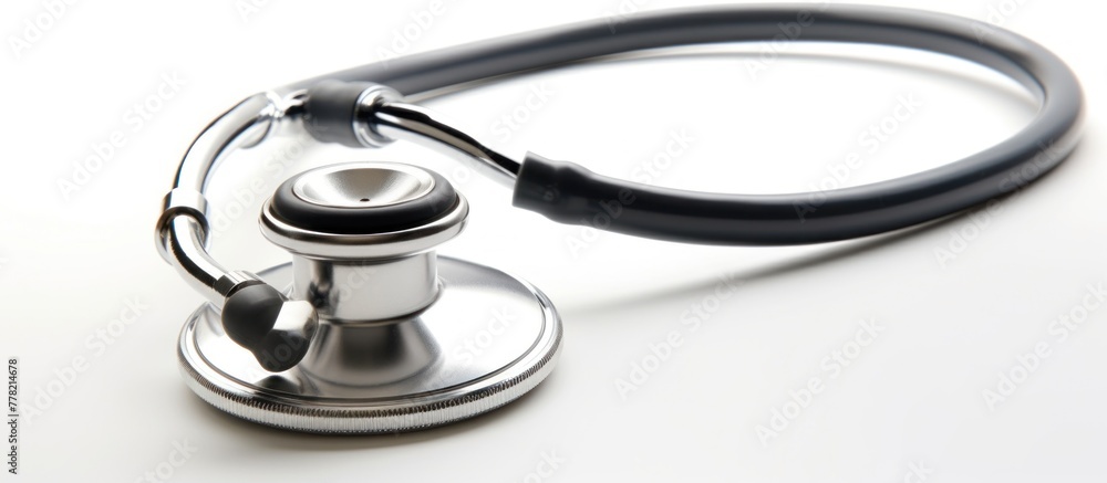 Stethoscope on white background.AI generated image Stethoscope on white background.AI generated image